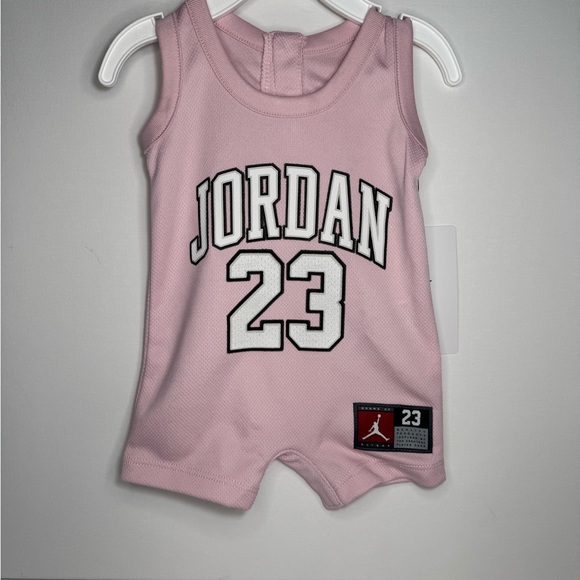 Jordan Other - Jordan Infant Pink Romper with Logo and Number 23